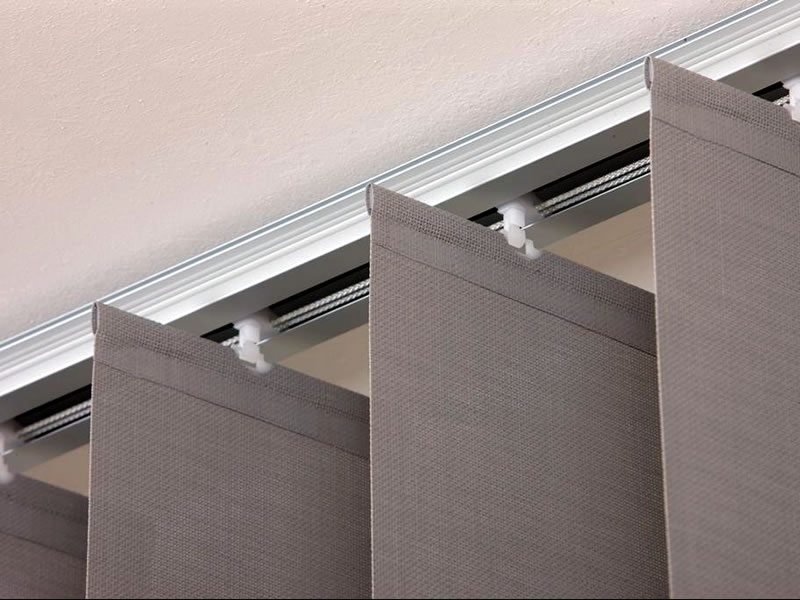 Set 4 Pezzi Staffe In Metallo Per Tende Cabilock - Montaggio A Soffitto O Parete, Adatto Per Binari 22mm, Tende A Pannello E Veneziane